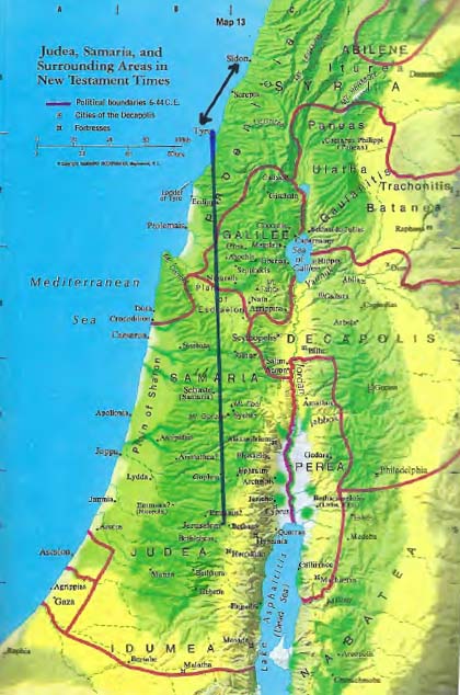 Palestine map